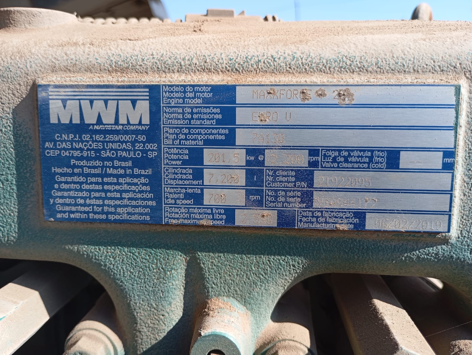 FOCO Volvo VM 270 2018  USADO  EN DESARME