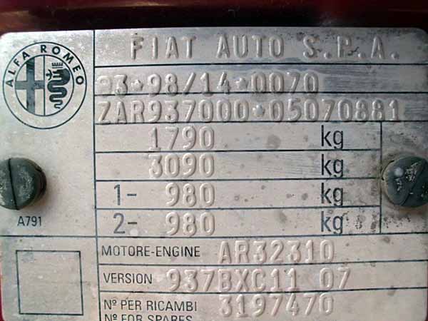 COMPRESOR AIRE ACONDICIONADO Alfa Romeo 147 2004  USADO  EN DESARME