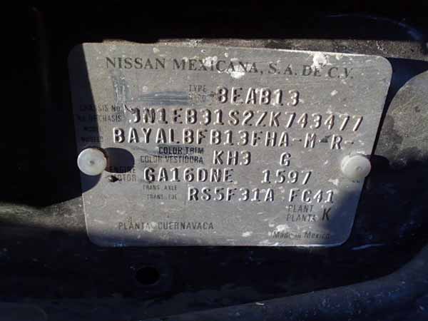  Nissan V16 2010    EN DESARME